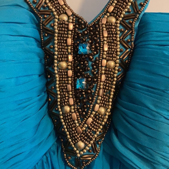 Alisha Hill Ombré Beaded Neck Prom Dress - Picture 7 of 8